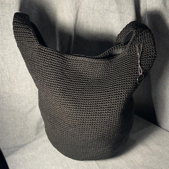 The Sak Black Crochet Tote Bag - Picture 3 of 10
